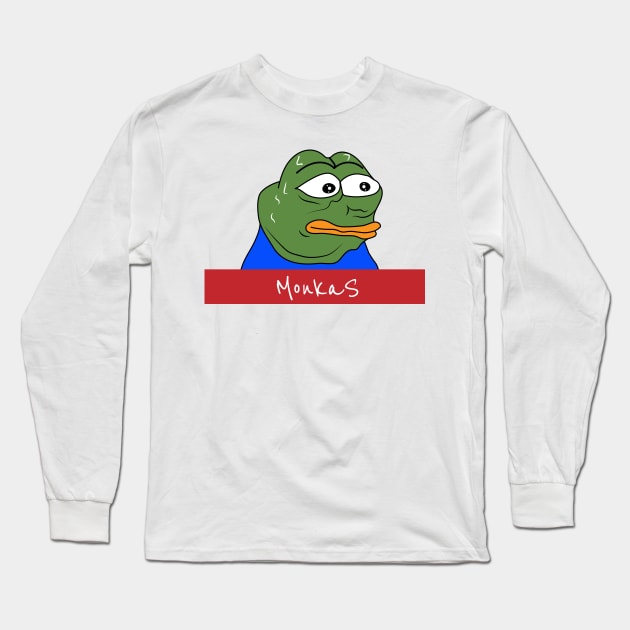 Feelsbadman MonkaS Pepe Long Sleeve T-Shirt by Mehwish